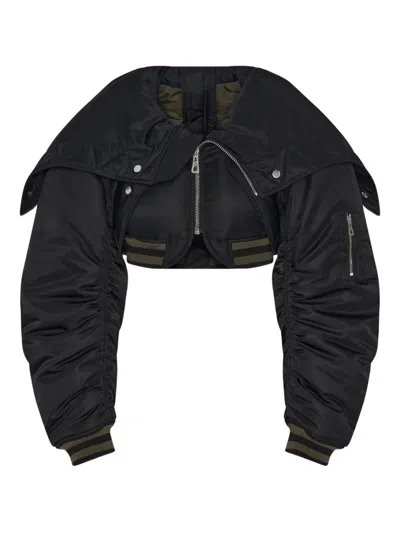 JEAN PAUL GAULTIER ZIP-FASTENING CROPPED JACKET