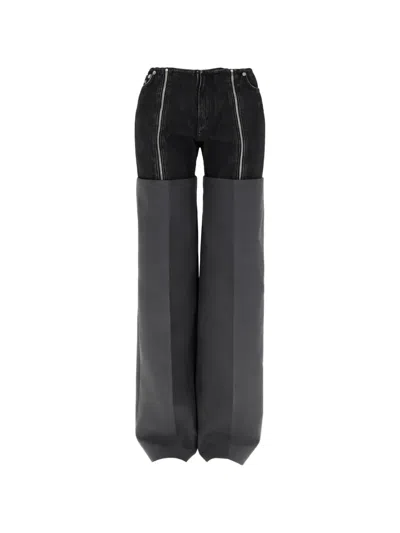 Jean Paul Gaultier Logo Print Fashion Pants For Women In Black