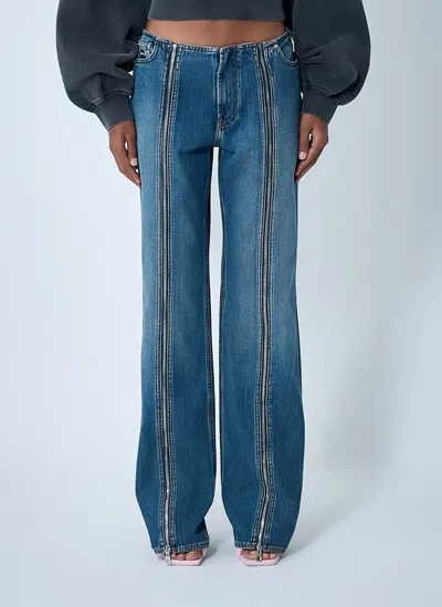 Jean Paul Gaultier Women Zip-up Jeans In Multi