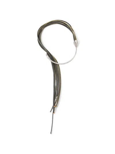 Jean Paul Gaultier Zip-detail Necklace In Metallic