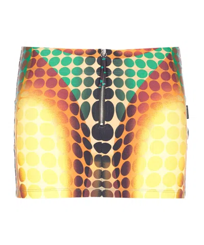 JEAN PAUL GAULTIER JEAN PAUL GAULTIER RE EDITION PATTERNED SKIRT