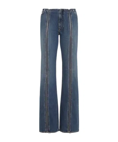 JEAN PAUL GAULTIER ZIPPERED DENIM TROUSERS