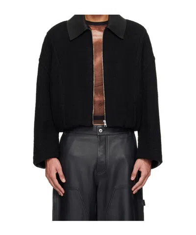 Jean Paul Gaultier Zippered Long-sleeved Casual Jacket In Black