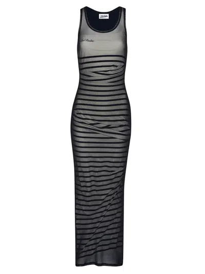 JEAN PAUL GAULTIER JEAN PAUL GAULTIER MARINIERE PRINT LONG DRESS