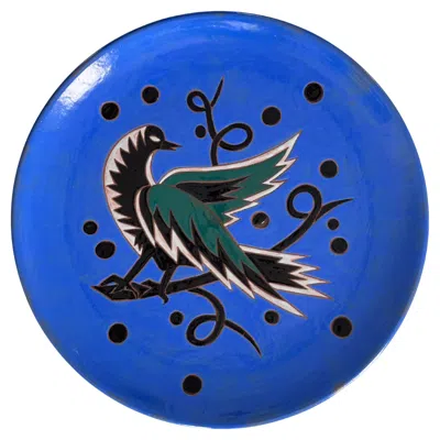 Pre-owned Jean Picart Le Doux , Huge Ceramic Dish, Sant-vicens Workshop, France C. 1950's In Blue