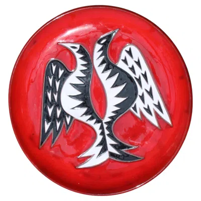 Pre-owned Jean Picart Le Doux Platter By , Sant-vicens, 45/50 In Red