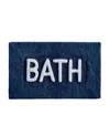 Jean Pierre Tufted Bath Rug, 21" X 34" In Navy