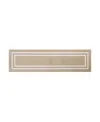 Jean Pierre Double Line Border Tufted In Beige And White