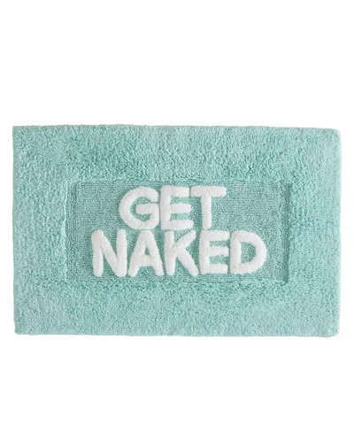 Jean Pierre Get Naked Cotton Bath Rug, 21" X 34" In Aqua