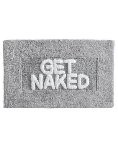 Jean Pierre Get Naked Cotton Bath Rug, 21" X 34" In Gray