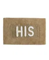 Jean Pierre His Cotton Bath Rug, 21" X 34" In Brown
