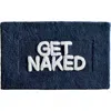 Jean Pierre New York Bet Naked Bath Mat In Blue