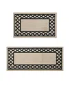 Jean Pierre New York Christine Trellis Border Tufted 2-pc. Runner Set In Neutral