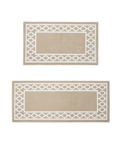 Jean Pierre New York Christine Trellis Border Tufted 2-pc. Runner Set In Multi