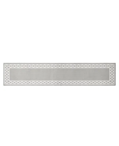 Jean Pierre New York Christine Trellis Border Tufted Runner Rug, 30" X 144" In Multi