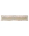 Jean Pierre New York Christine Trellis Border Tufted Runner Rug, 30" X 144"