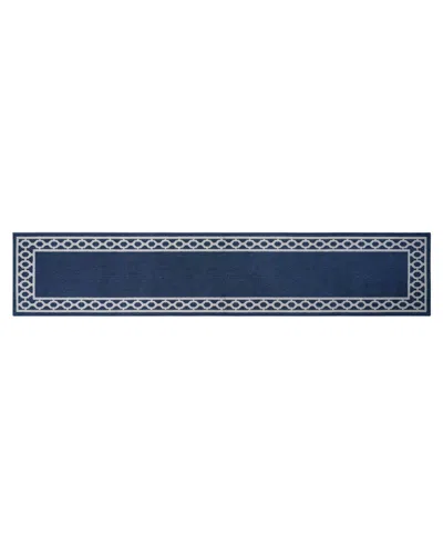 Jean Pierre New York Christine Trellis Border Tufted Runner Rug, 30" X 144" In Multi