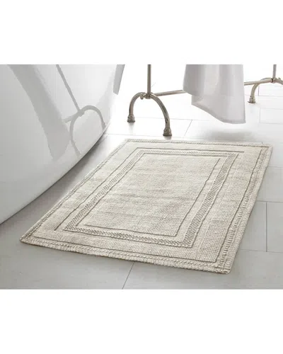 Jean Pierre New York Cotton Stonewash Racetrack Bath Rug Set In Neutral