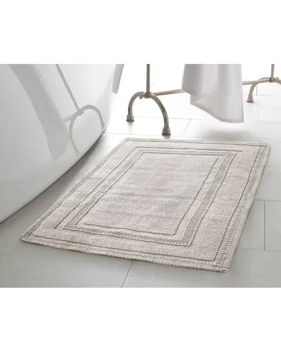 Jean Pierre New York Cotton Stonewash Racetrack Bath Rug Set In Neutral