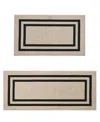Jean Pierre New York Double Line Border Tufted 2-pc. Runner Rug Set