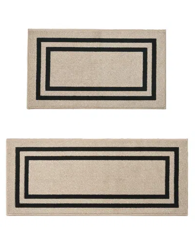 Jean Pierre New York Double Line Border Tufted 2-pc. Runner Rug Set