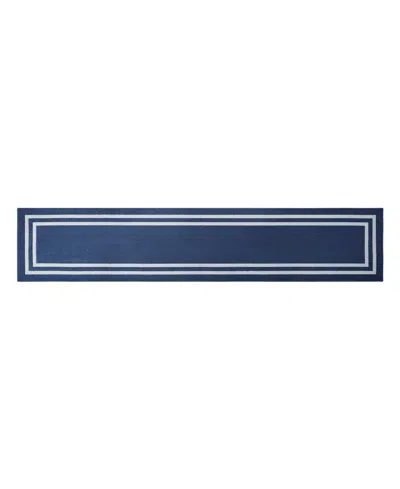 Jean Pierre New York Double Line Border Tufted Runner Rug, 30" X 120"