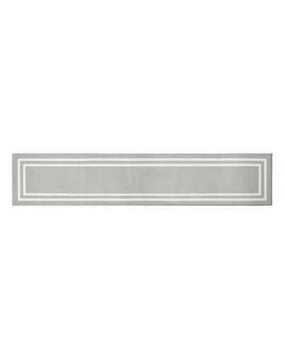Jean Pierre New York Double Line Border Tufted Runner Rug, 30" X 144"
