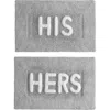 Jean Pierre New York His & Hers Bath Mat Set