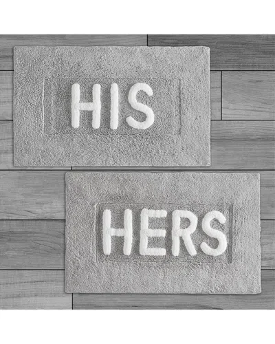 JEAN PIERRE NEW YORK JEAN PIERRE NEW YORK HIS & HERS BATH MAT SET