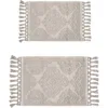 Jean Pierre New York Ricardo Fringe Cotton 2-piece Bath Rug Set