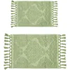 Jean Pierre New York Ricardo 2-piece Bath Mat Set In Green