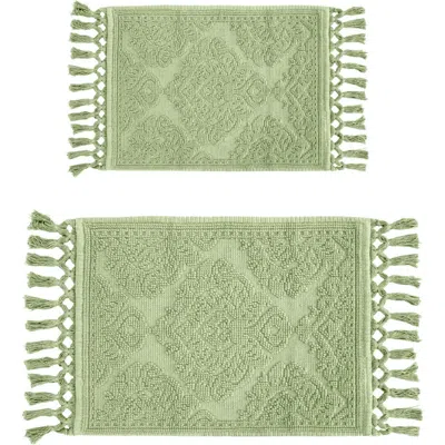 Jean Pierre New York Ricardo 2-piece Bath Mat Set In Green