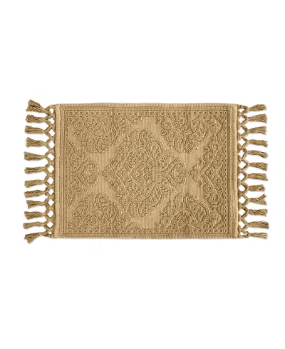 JEAN PIERRE NEW YORK RICARDO FRINGE COTTON BATH RUG 17" X 31"