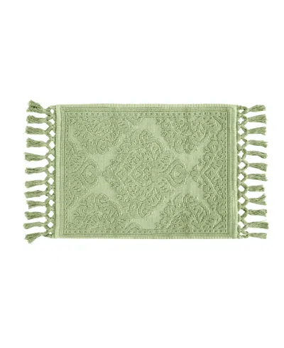 JEAN PIERRE NEW YORK RICARDO FRINGE COTTON BATH RUG 17" X 31"