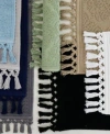 Jean Pierre New York Ricardo Fringe Cotton Bath Rugs In Dark Gray