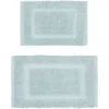 Jean Pierre New York Sophie 2-piece Bath Mat Set In Blue