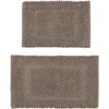 Jean Pierre New York Sophie 2-piece Bath Mat Set In Brown