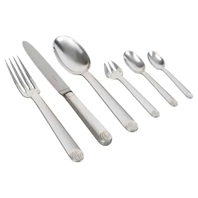 Pre-owned Jean Puiforcat Jean E Puiforcat Cutlery Flatware Set Art Deco Normandie Royan Sterling Silver