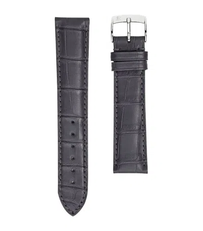 Jean Rousseau Alligator Classic 3.5 Watch Strap (17mm) In Blue