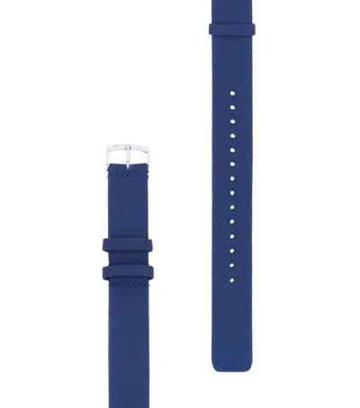 Jean Rousseau Fabric Nato Watch Strap In Blue