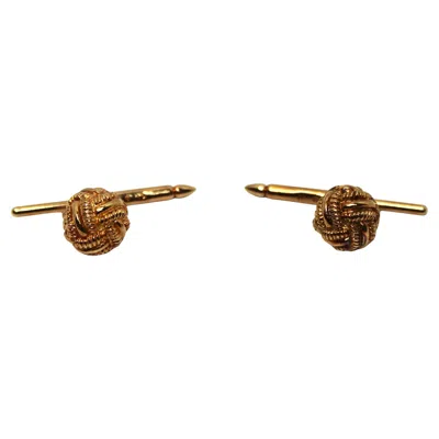 Pre-owned Jean Schlumberger For Tiffany & Co. Tiffany & Co. Schlumberger 18k Yellow Gold Knot Vintage Cufflinks