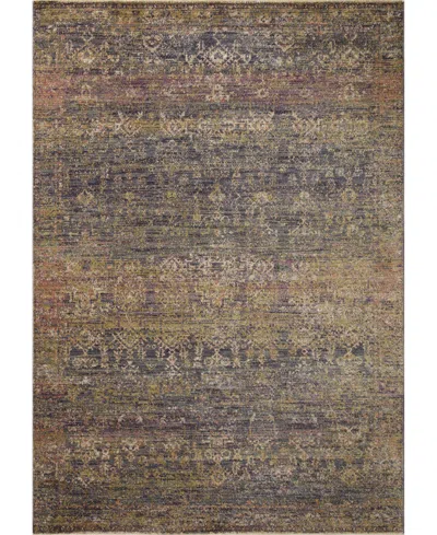 Jean Stoffer Bradbury Bru-05 2'7''x4' Area Rug In Charcoal