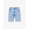 Jean Vintage Womens Blue Booty Distressed Denim Shorts In Blue