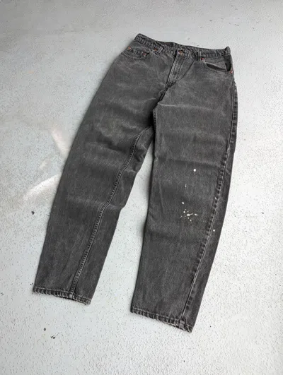 Pre-owned Jean X Levis 3634 Vtg 560 Levis Washed Black Faded Denim Pants Jeans