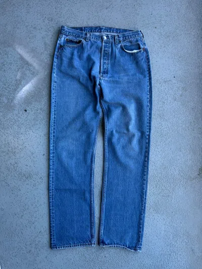 Pre-owned Jean X Levis 501 Vintage Y2k Levi's Jeans Fit 34/34 In Blue