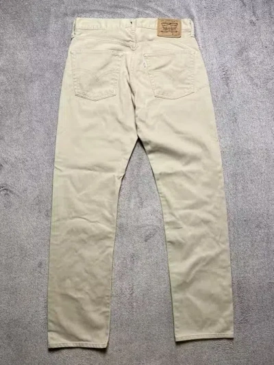 Pre-owned Jean X Levis Vintage Y2k Levi's Courdoroy White Tab Japan Denim 90's Pants In Beige