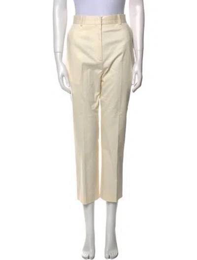 Pre-owned Jeana Sohn Straight Leg Pants In Neutral
