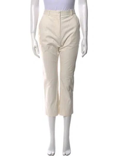 Pre-owned Jeana Sohn Straight Leg Pants In Neutral