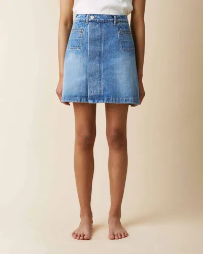 Jeanerica Amy Skirt In Denim In Blue