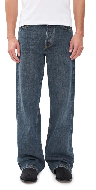 Jeanerica Appia Loose Slightly Bootcut Jeans Honei Mid Blue In Nude